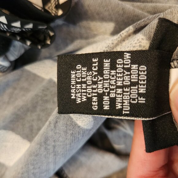 Catherine's Black & White Midi Length Skirt 3X - Picture 5 of 5